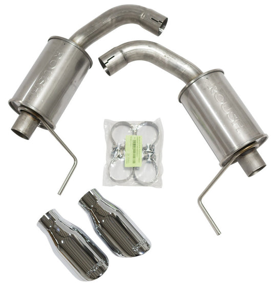 Roush 421834 2015-2017 & 2024 Ford Mustang 5.0L V8 Exhaust Kit w/ Round Tips (304SS)
