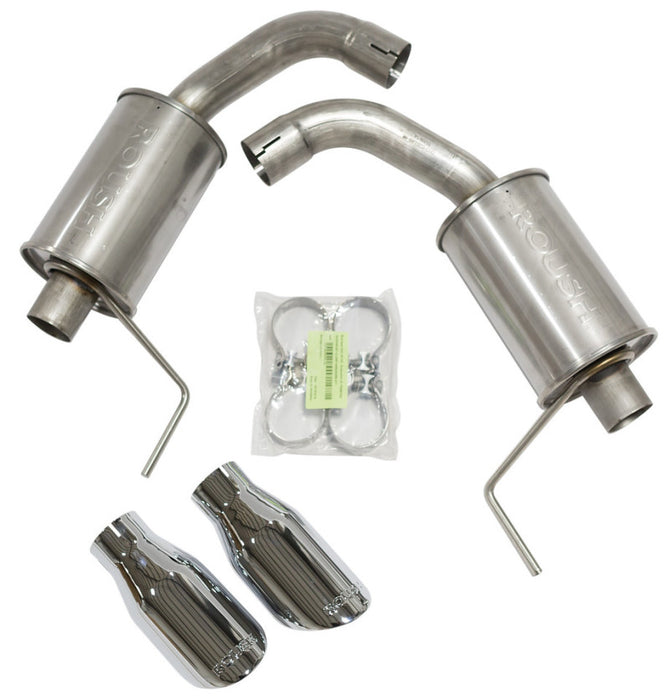 Roush 421834 2015-2017 & 2024 Ford Mustang 5.0L V8 Exhaust Kit w/ Round Tips (304SS)