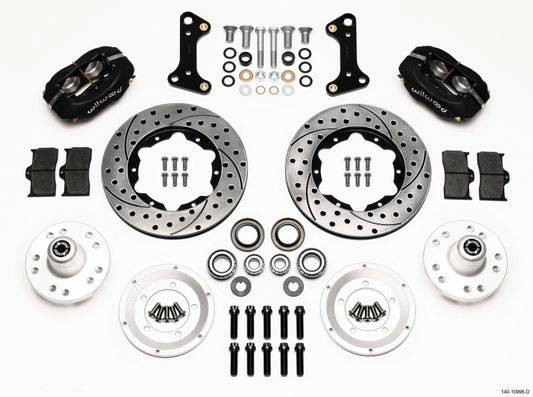 Wilwood 140-10996-D Forged Dynalite Front Kit 11.00in Drilled 67-69 Camaro 64-72 Nova Chevelle