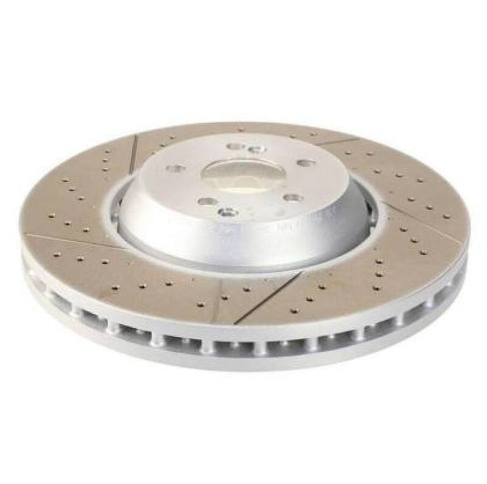 SHW Performance DFX41001 SHW 15-20 Dodge Challenger/Charger V6/V8 Front Drilled-Slotted Lightweight Brake Rotor (68184587AE)