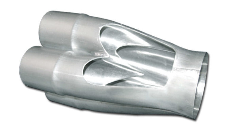 Vibrant 10312 4-1 SS Merge Collectors (2-1/8in Inlet Slipover ID 3-1/2in Merge Outlet OD) Single Unit