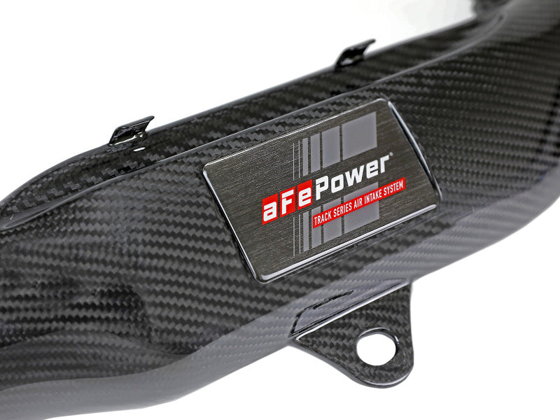 aFe 57-10006R Track Series Stg 2 Carbon Fiber Intake w/Pro 5R Media 15-20 BMW M3/M4(F80/82/83) L6-3.0L(tt) S55