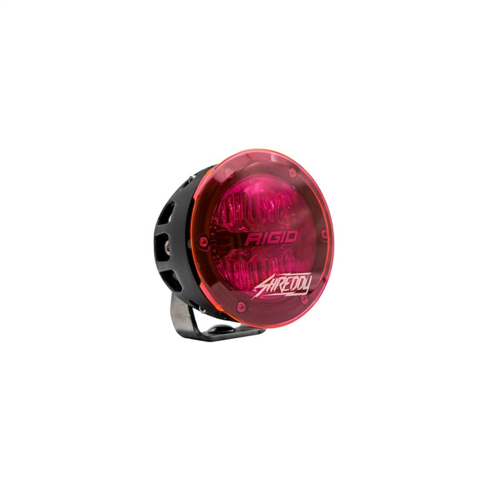 Rigid Industries 36117-SHREDDY x SHREDDY 360-Series 4in Lights w/Wt Bcklght (2) + 6 Covers (2 Pink/2 Teal/2 Blk)