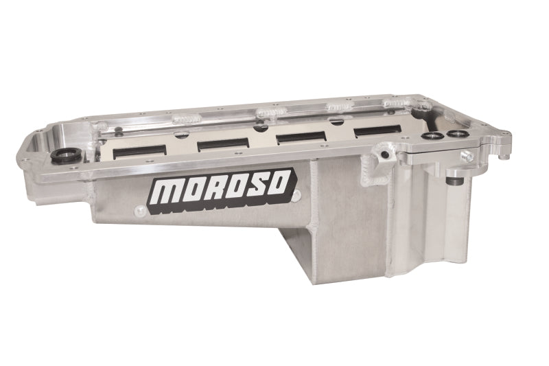 Moroso 21154 GM LT/16-Up COPO Camaro (w/Rear Sump) Drag Race Baffled Wet Sump 7qt 7.5in Aluminum Oil Pan