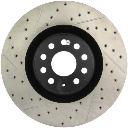 Stoptech 127.33112R StopTech 09 VW Passat CC / 06-09 Passat Slotted & Drilled Right Front Rotor