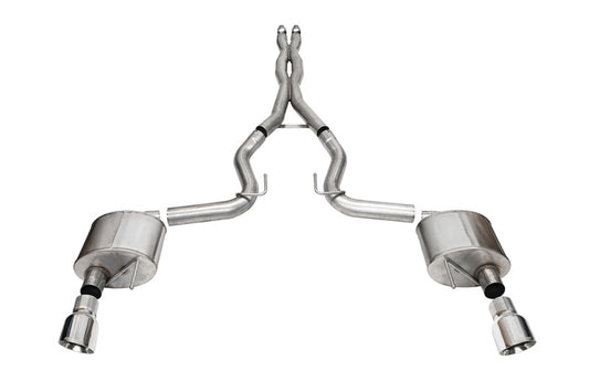 CORSA Performance 21250 Corsa 24+ Ford Mustang GT Xtreme Cat-Back Exhaust Sys. 3.0in Dual Rear Exit w/4.5in Pro Series Tips