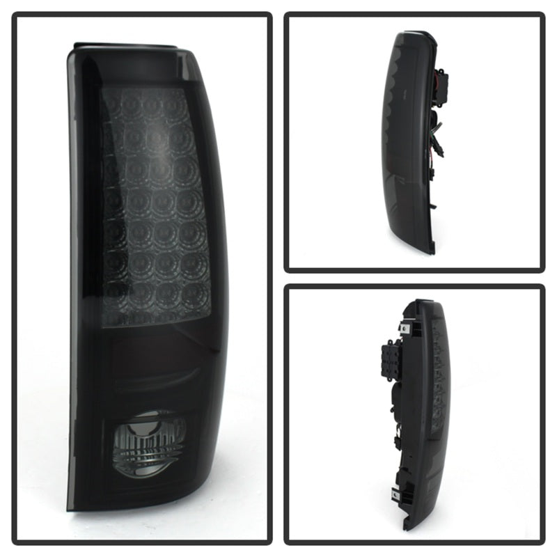 SPYDER 5078063 Spyder Chevy Silverado 1500 99-02 (Not Fit Stepside) LED Tail Lights Blk Smke ALT-YD-CS99-LED-BSM