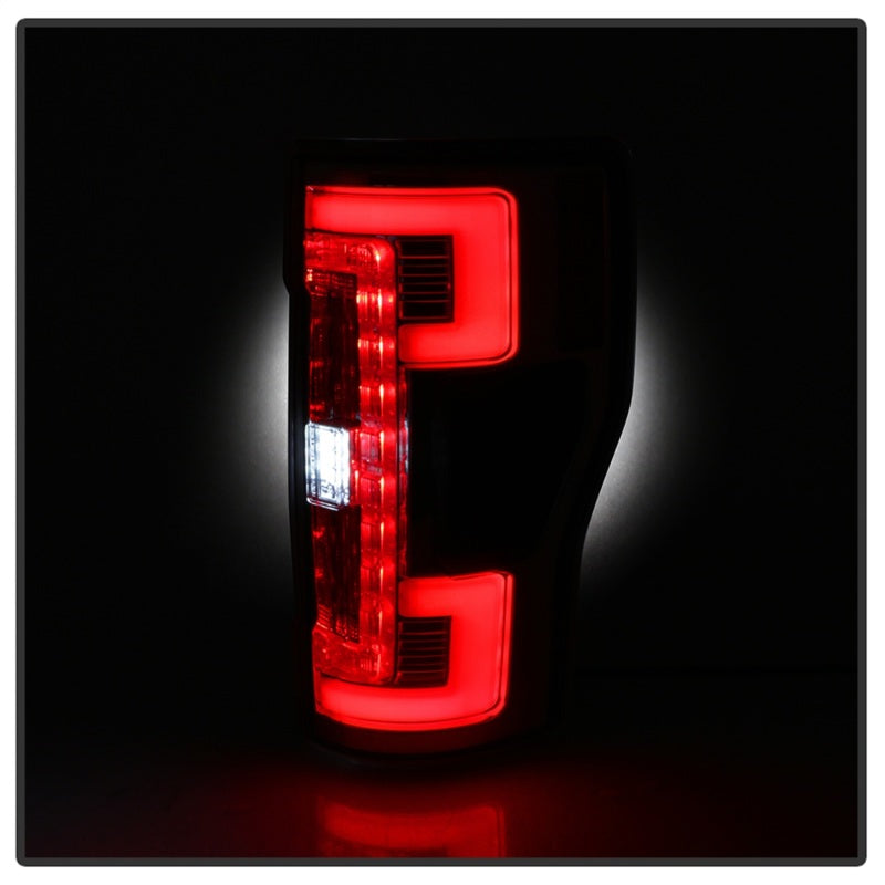 Spyder 17-18 Ford F-250 SD (w/Blind Spot Sens) LED Only Tail Lights - Red Clr (ALT-YD-FS17BS-LED-RC)