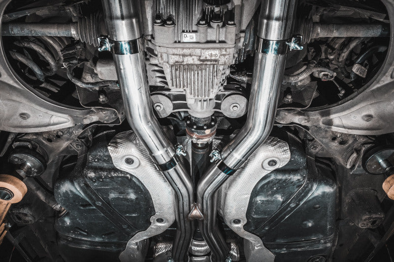 MBRP S51053CF 18-23 Dodge Durango SRT 6.4L Armor Pro T304 SS 3in Cat Back Exhaust Dual Rear Exit w/ CF Tips