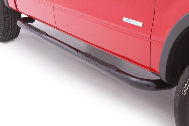 LUND 23069401 Lund 99-16 Ford F-250 Super Duty SuperCab 3in. Round Bent Steel Nerf Bars - Black