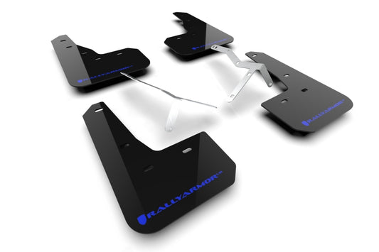 Rally Armor MF109-UR-BLK-BL 23-25 Acura Integra A-Spec Black UR Mud Flap W/Blue Logo (No Drilling Req.)