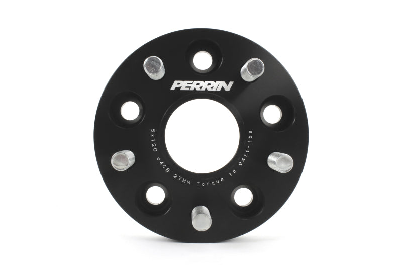 Perrin Performance PHP-WHL-027BK PERRIN 17-25 Honda Civic Type R / 22-26 Acura Integra Type S 64.1mm 5x120 Wheel Spacers 27mm - Pair