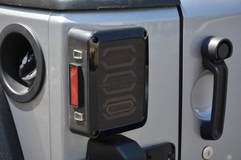 DV8 Offroad TLJK-02 07-18 Jeep Wrangler JK Octagon LED Tail Light