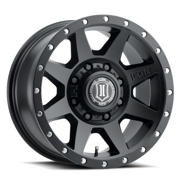 ICON 1817858150SB Rebound 17x8.5 8x170 6mm Offset 5in BS 125mm Bore Satin Black Wheel