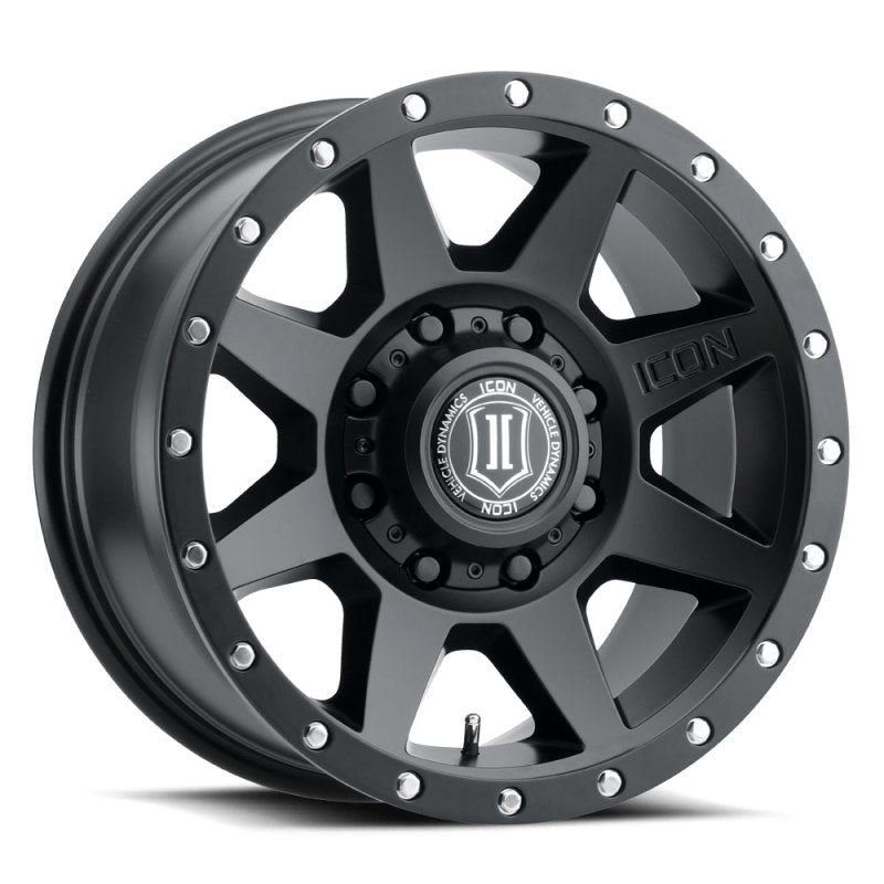 ICON 1817858150SB Rebound 17x8.5 8x170 6mm Offset 5in BS 125mm Bore Satin Black Wheel