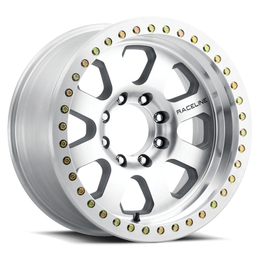 Raceline RT260M-79081-12 RT260M Avenger 17x9in / 8x170 BP / -12mm Offset / 130.81mm Bore - Machined Beadlock Wheel