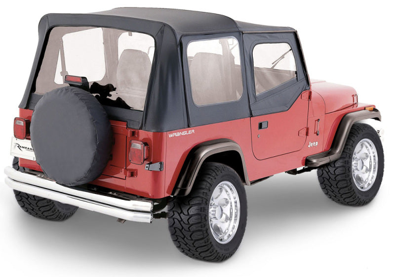 Rampage 68115 1976-1983 Jeep CJ5 Complete Top - Black Denim