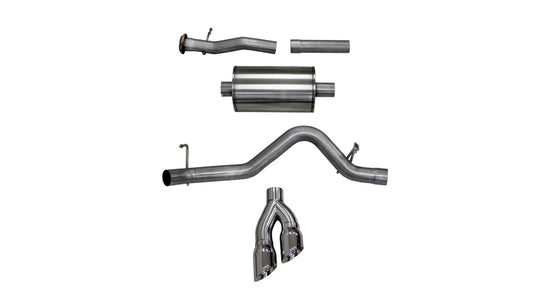 CORSA Performance 14745 Corsa 2017-2022 Chevy Colorado 3.6L Extended Cab/ Long Bed Sport Cat-Back System Single Rear Exit