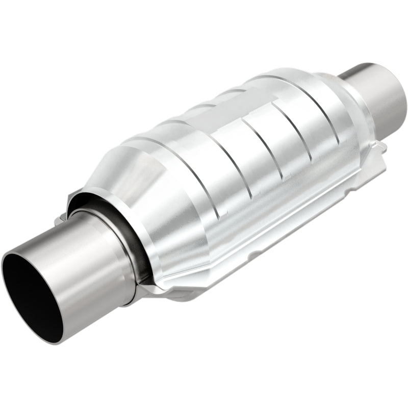 Magnaflow 99209HM MagnaFlow Conv Univ 3in Inlet/Outlet Center/Center Round 9in Body L x 5.125in W x 13in Overall L