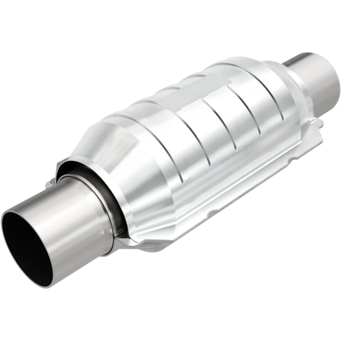 Magnaflow 99209HM MagnaFlow Conv Univ 3in Inlet/Outlet Center/Center Round 9in Body L x 5.125in W x 13in Overall L