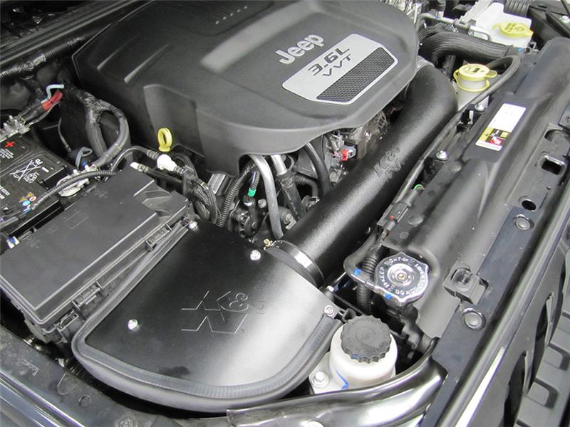 K&N Engineering 63-1566 K&N 12-13 Jeep Wrangler 3.6L-V6 AirCharger Perf Intake Kit