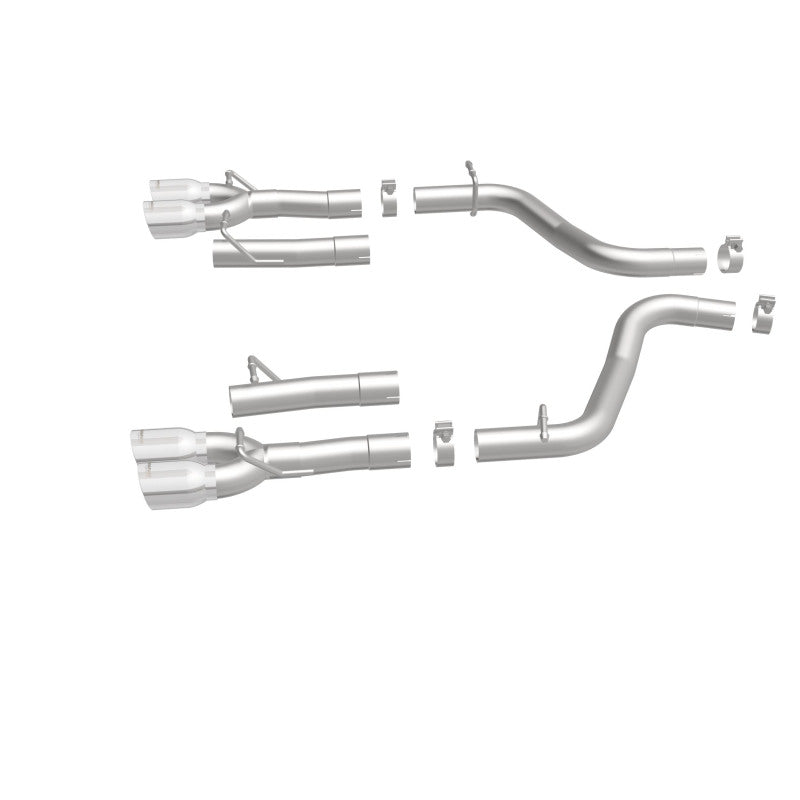 Magnaflow 19218 MagnaFlow Axle-Back, SS, 2.5in, Quad Split Rear 3.5in Tip 2015 Dodge Challenger 3.6L V6
