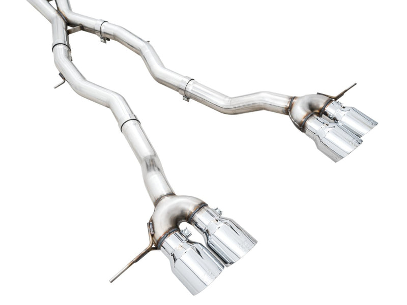 AWE Tuning 3020-43482 AWE Track Edition Catback Exhaust for BMW G8X M3/M4 - Chrome Silver Tips