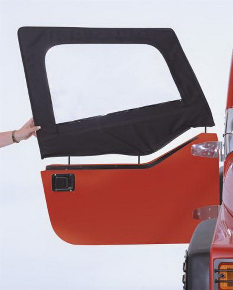 Rampage 89715 1997-2002 Jeep Wrangler(TJ) Door Skins - Black Denim