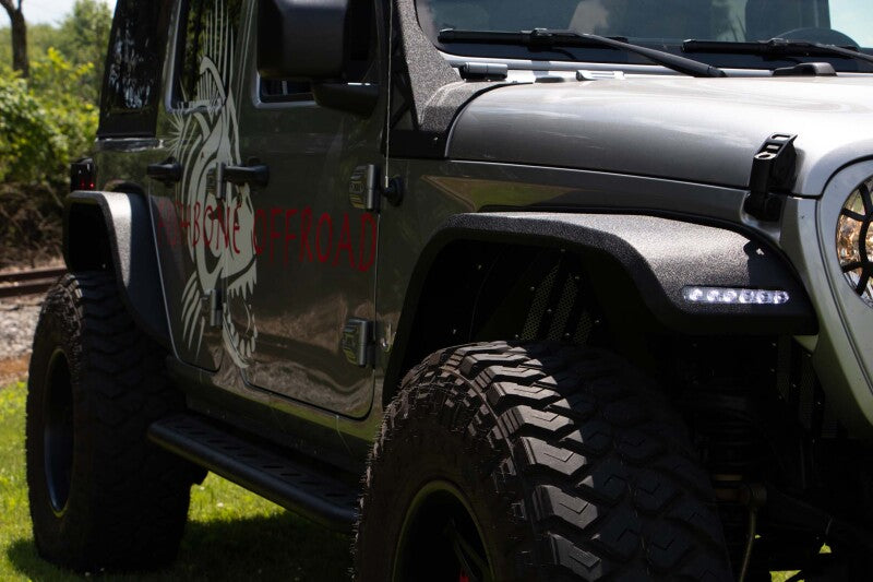 Fishbone Offroad FB33195R 2018+ Jeep Wrangler JL Rear Fenders Elite Aluminum