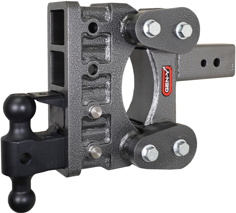GEN-Y Hitch GH-2224 Gen-Y The Boss Torsion-Flex 3in Shank 6in Drop 32K Hitch w/GH-0161 Dual-Ball/GH-0162 Pintle Lock