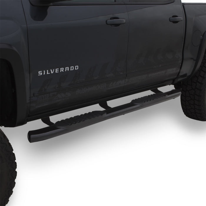 LUND 23810563 Lund 2019 Chevrolet Silverado 1500 Crew Cab 5in Oval Curved Steel Nerf Bars - Black