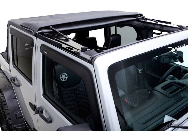 Rampage 139935 2007-2018 Jeep Wrangler(JK) Trailview Fastback - Black Diamond (2 Door)