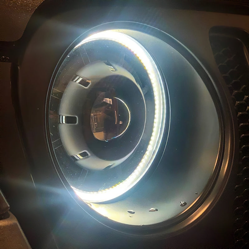 ORACLE Lighting 5839-504 Oracle Oculus Bi-LED Projector Headlights for Jeep JL/Gladiator JT - Matte Blk - 5500K