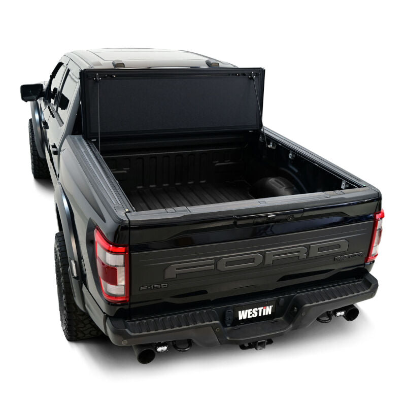 Westin 19-46355 15-25 Ford F-150 5ft. 7in. Bed Hard Tri-Fold Tonneau Cover - Black