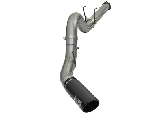 aFe 49-43090-B Large Bore-HD 5in DPF Back 409 SS Exhaust System w/Black Tip 2017 Ford Diesel Trucks V8 6.7L(td)