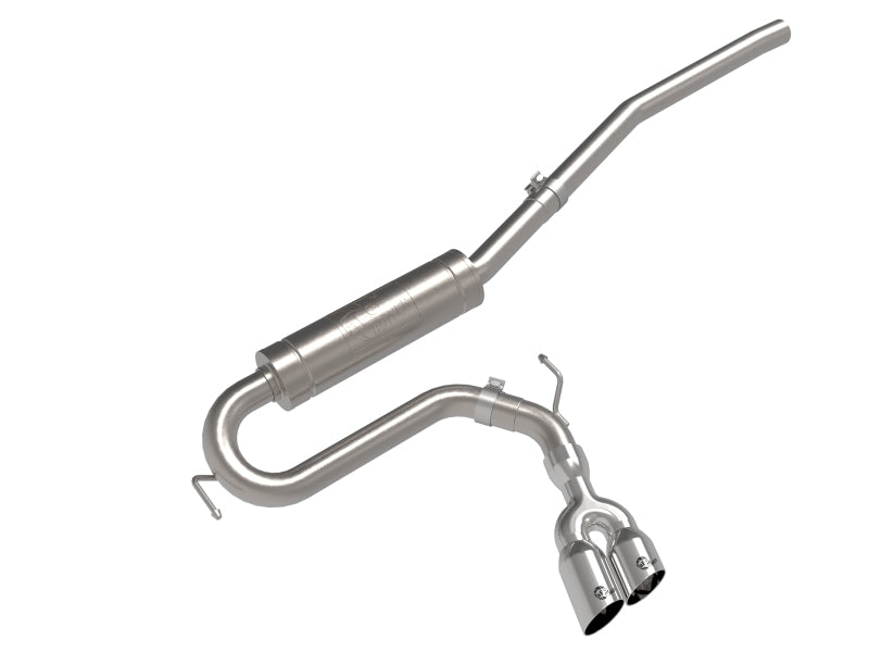 aFe 49-33144-P 22-23 Ford Maverick EcoBoost L4 2.0L(t) Rebel Series 2-1/2in 304 SS Cat-Back w/ Polished Tip