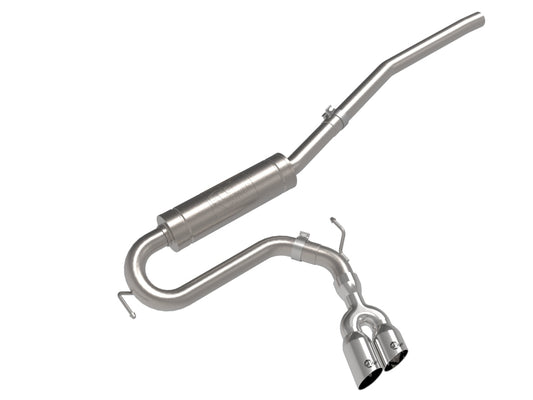 aFe 49-33144-P 22-23 Ford Maverick EcoBoost L4 2.0L(t) Rebel Series 2-1/2in 304 SS Cat-Back w/ Polished Tip
