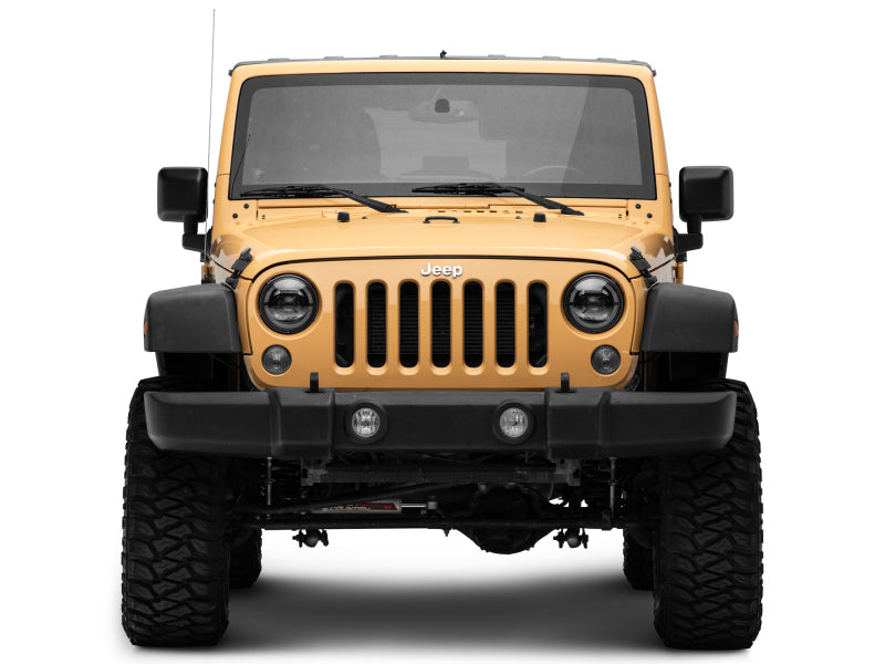 Raxiom J132813 07-18 Jeep Wrangler JK Axial Series LED Headlights- Black Housing (Clear Lens)