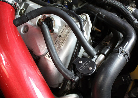 J&L 3018P-B 99-04 Ford Mustang SVT Cobra Passenger Side Oil Separator 3.0 - Black Anodized