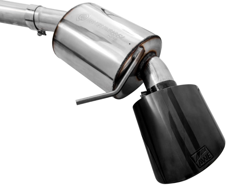 AWE Tuning 3015-33114 Audi B9 RS 5 Sportback Touring Edition Exhaust-Non Resonated- Diamond Black RS Style Tips