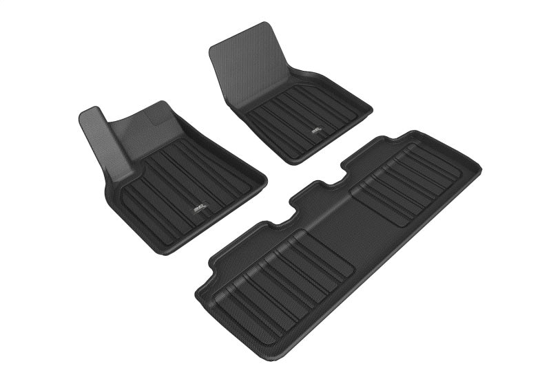 3D MAXpider E1TL02701809 2020-2021 Tesla Model Y Elitect 1st & 2nd Row Floormats - Black