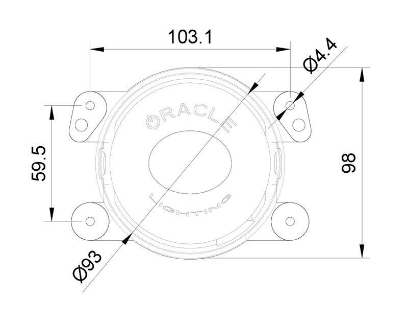 ORACLE Lighting 5846-334 Oracle Jeep Wrangler JK/JL/JT High Performance W LED Fog Lights - w/o Controller