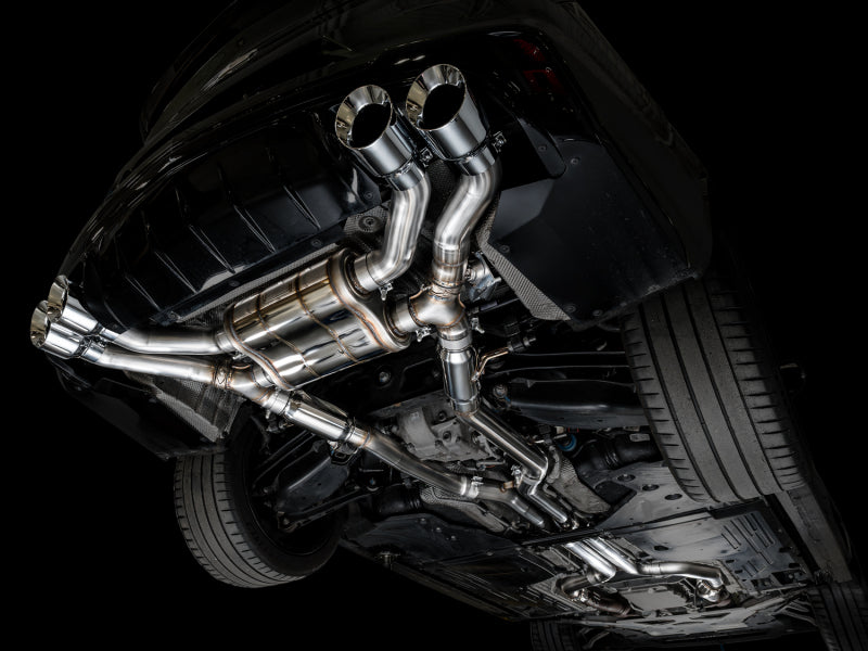 AWE Tuning 3025-42436 2021+ Cadillac CT4-V Blackwing SwitchPath Exhaust - Chrome Silver Tips
