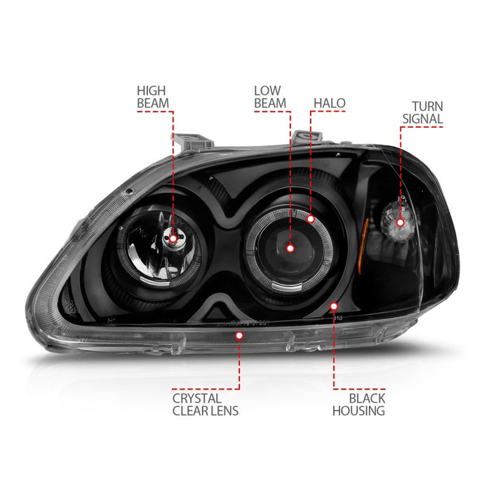 ANZO 121068 ANZ LED/Projector Headlights