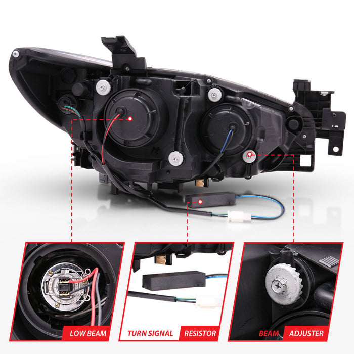 ANZO 121516 ANZ LED/Projector Headlights