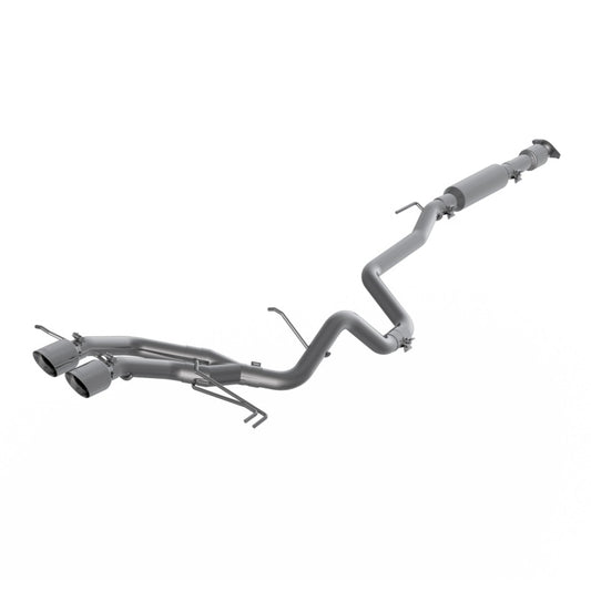 MBRP S4703304 13-18 Hyundai Veloster Turbo 2.5in T304 w/ 4in. OD Tips - Cat Back Dual Exit