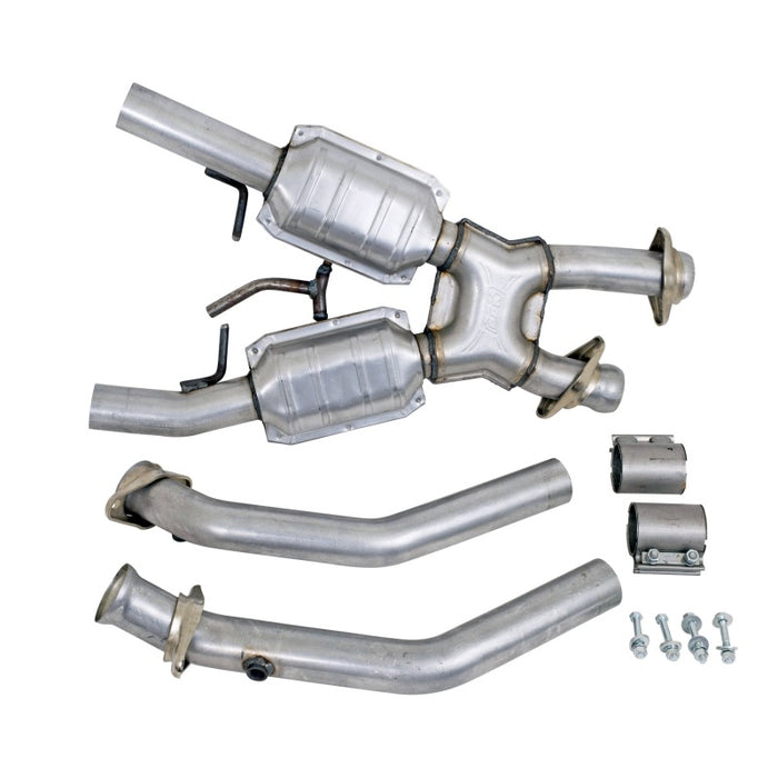 BBK 1663 94-95 Mustang 5.0 High Flow X Pipe With Catalytic Converters - 2-1/2