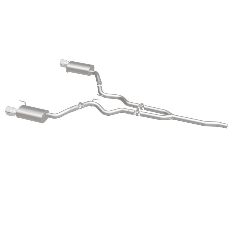 Magnaflow 19097 MagnaFlow Cat Back, SS, 2.5in, Street, Dual Split Polished 4.5in Tips 2015 Ford Mustang Ecoboost