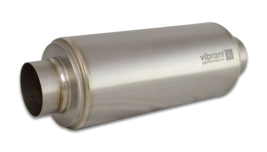 Vibrant 17532 Titanium Resonator 3in. Inlet / 3in. Outlet x 16in. Long
