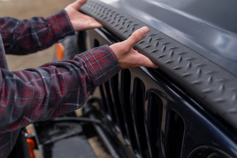 Bushwacker 14005 97-06 Jeep Wrangler Trail Armor Hood Stone Guard and 2 Front Corners - Black